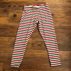 Red Green Striped Leggings | Poshmark